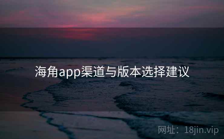海角app渠道与版本选择建议