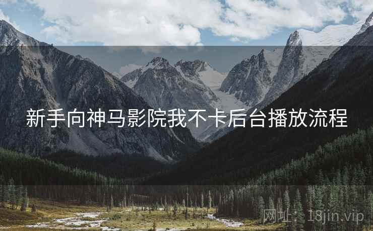 新手向神马影院我不卡后台播放流程