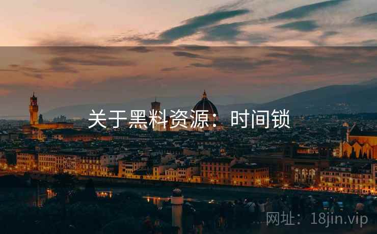 关于黑料资源：时间锁